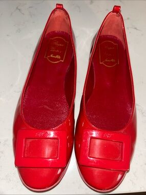 Red Patent Leather Roger Vivier ballet flats